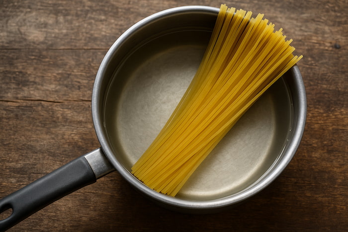 Nudeln ohne-Kochen: Strom sparen in der Küche